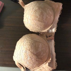 Torrid tan/ pink hue bra